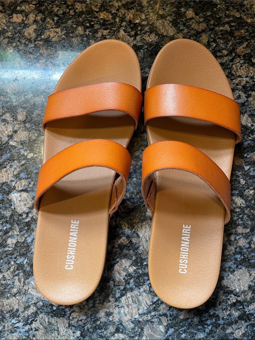 Cushionaire Double-Strap Slide Sandals for Women